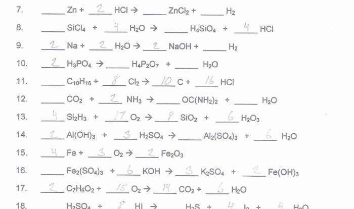 Balancing equations gizmo answer key