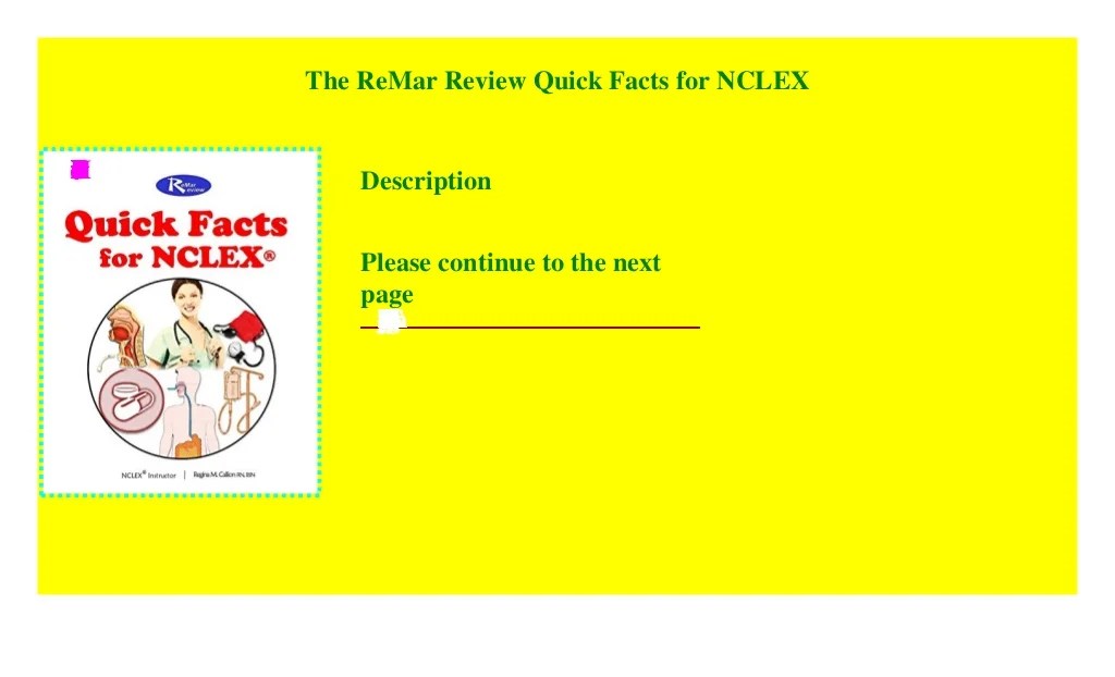 Nclex facts choose board remar dvd quick edition study