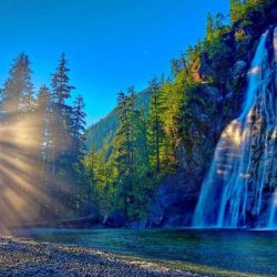 Waterfall sunrise