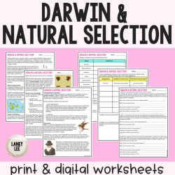 Worksheet on natural selection and evolution