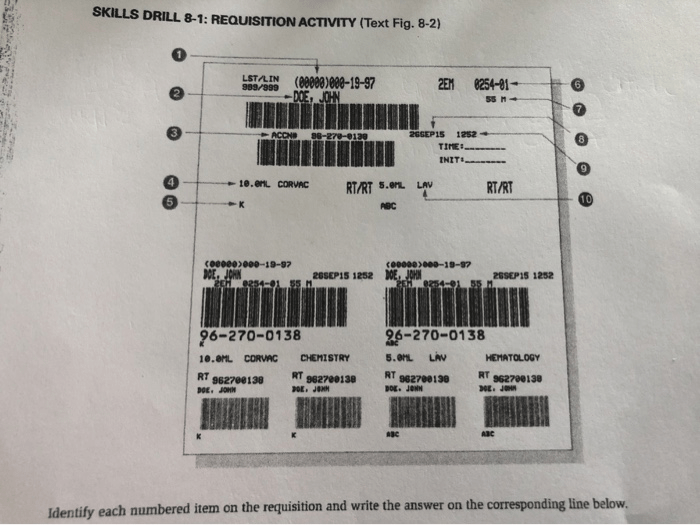 Skills drill 10-1 requisition activity answers