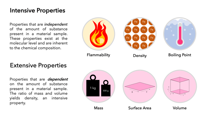 Intensive and extensive properties worksheet